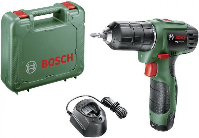 Bosch EasyDrill 1200 12V Li accu -/boormachine set in koffer(1x 1, 5Ah ) - Koelkastwebshop.nl